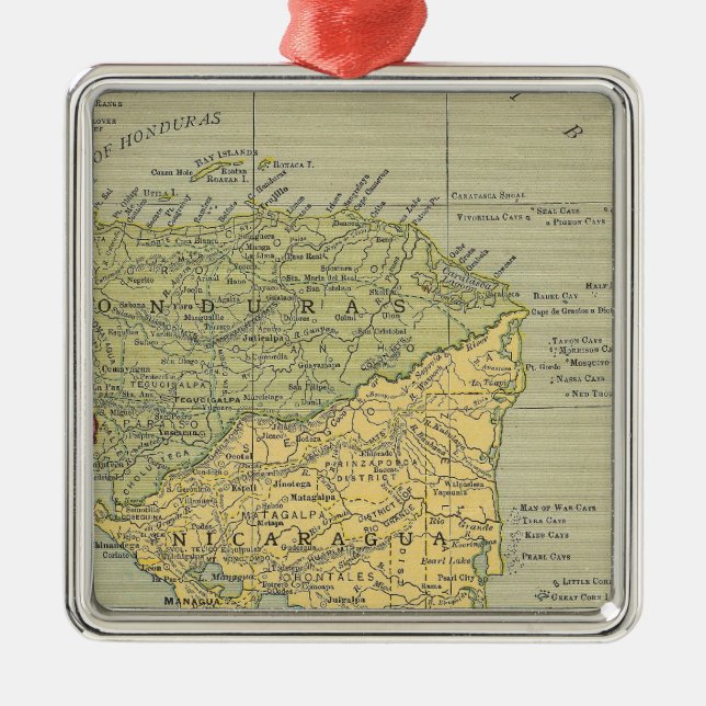 Central America 5 Metal Tree Decoration (Front)