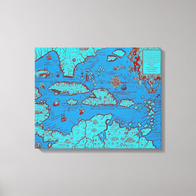 Central America ('America Occidentalis') Canvas Print (Front)