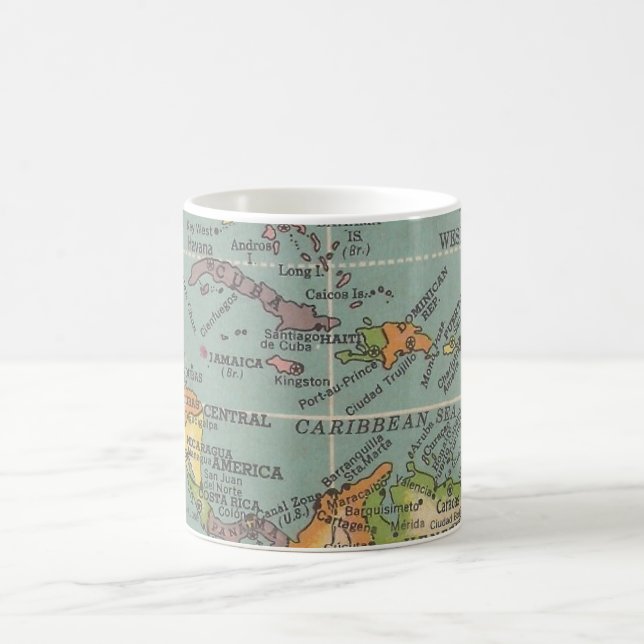 Central America & The Caribbean Map Mug (Center)
