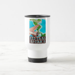 Central America vintage flight poster Travel Mug