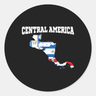 Central American Flags Central America Countries M Classic Round Sticker