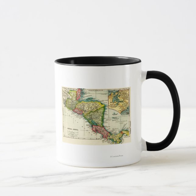 Central AmericaPanoramic MapCentral America Mug (Right)