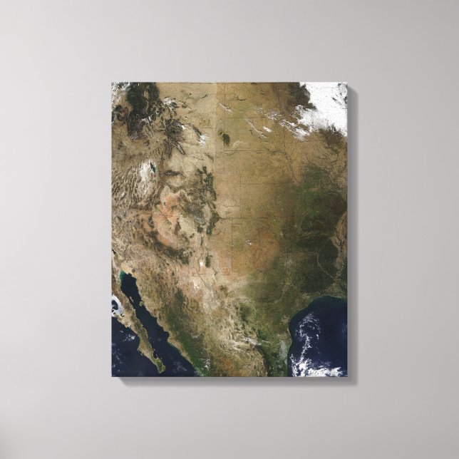 Central and western United States Canvas Print (Front)