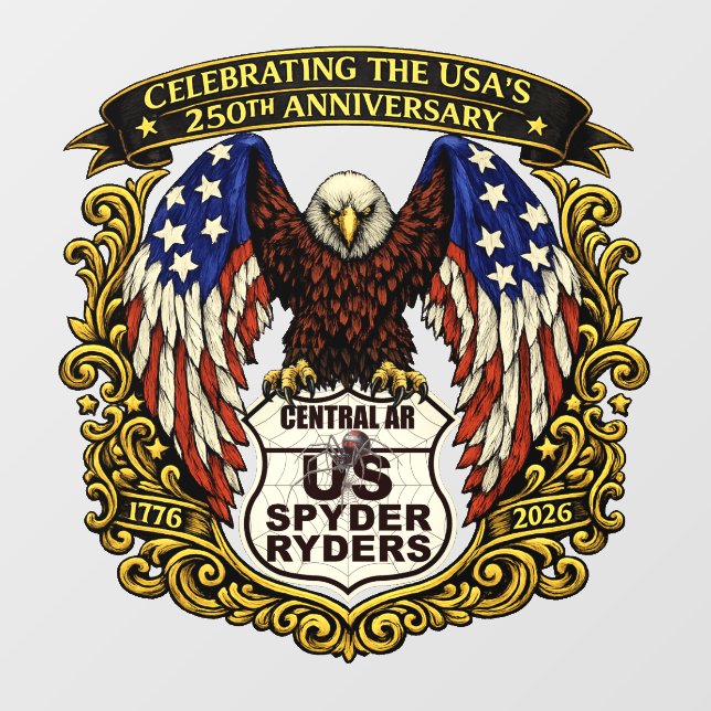 Central AR Chapter - Decal Eagle USA250 (Sheet)