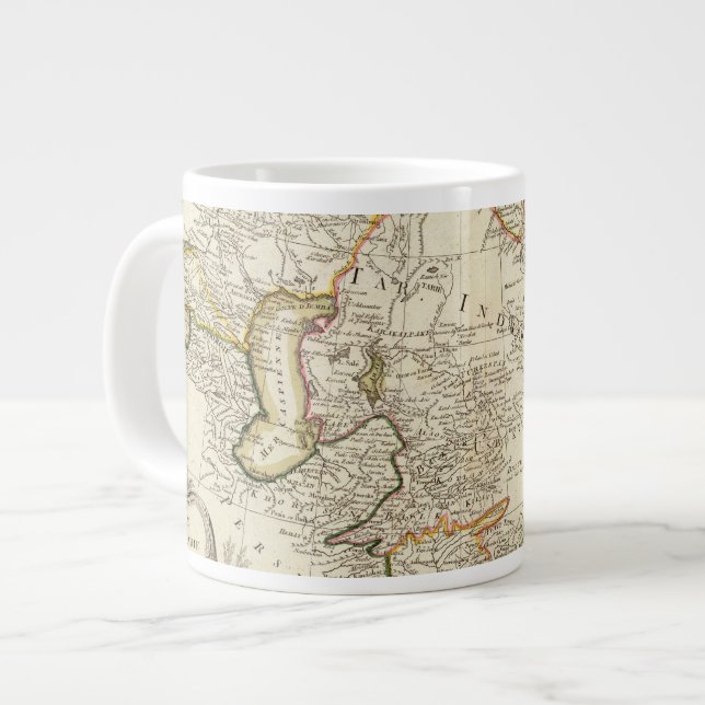 Central Asia Large Coffee Mug (Front Left)