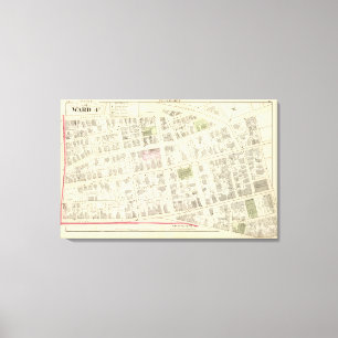 Central Baptist Church Saint Peters Atlas Map Canvas Print