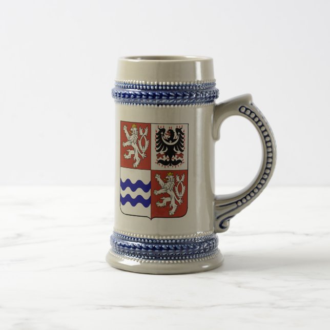 Central Bohemian Region, Czech Beer Stein (Right)