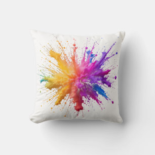 Central Burst of Vibrant Colorful Powders Cushion