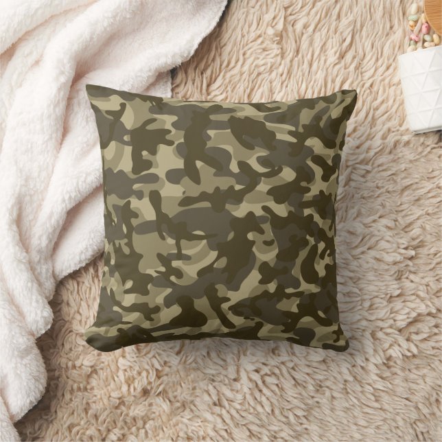 Central Camouflage  Cushion (Blanket)