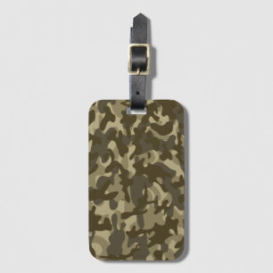 Central Camouflage Luggage Tag