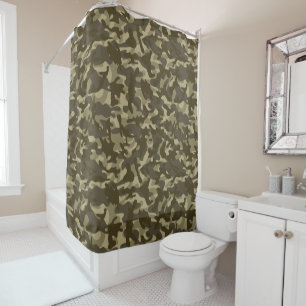 Central Camouflage  Shower Curtain