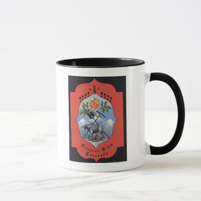Central City, Colorado - Official City Seal View Mug (Right)