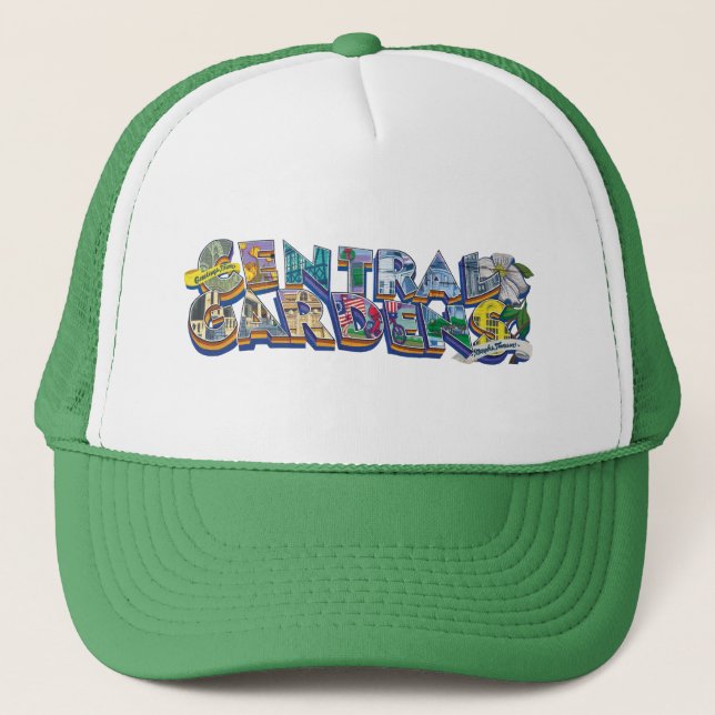 Central Gardens Mural Trucker Hat (Front)