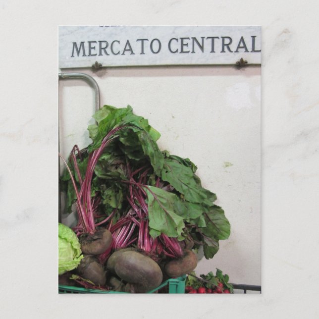 Central Market' Florence Postcard (Front)