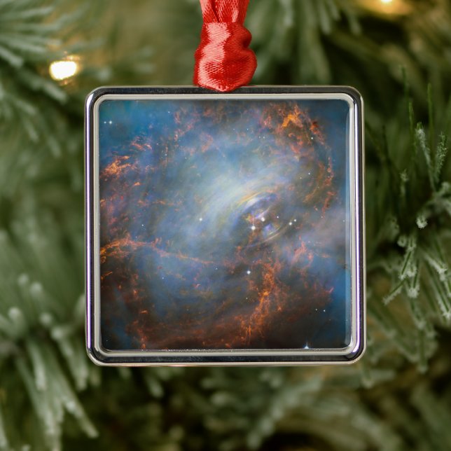 Central Neutron Star In The Crab Nebula. Metal Tree Decoration (Tree)