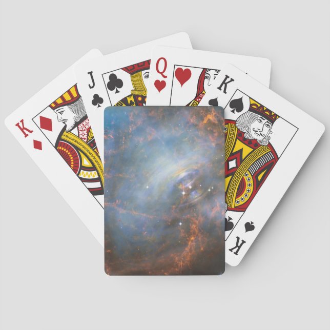 Central Neutron Star In The Crab Nebula. Playing Cards (Back)