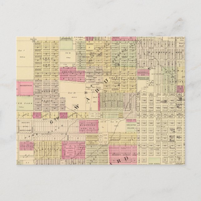 Central Omaha, Nebraska Postcard (Front)