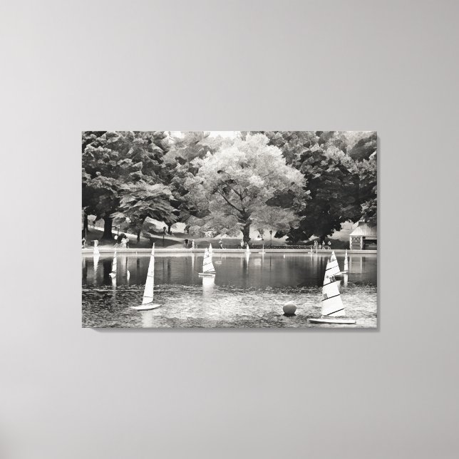 CENTRAL PARK BOAT POND Canvas Art (Front)