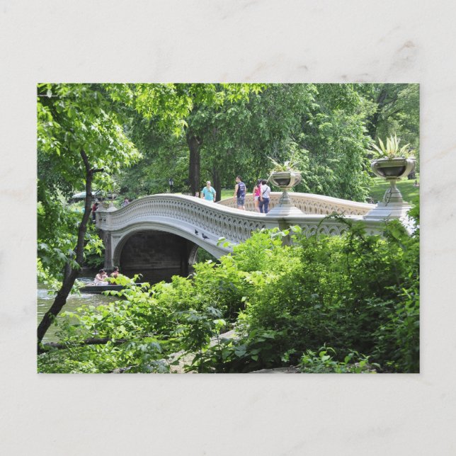 Central Park Bow Bidge Postcard (Front)