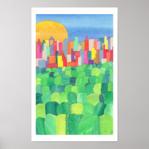 Central Park from the Roof of the Met Poster