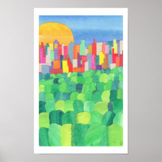 Central Park from the Roof of the Met Poster