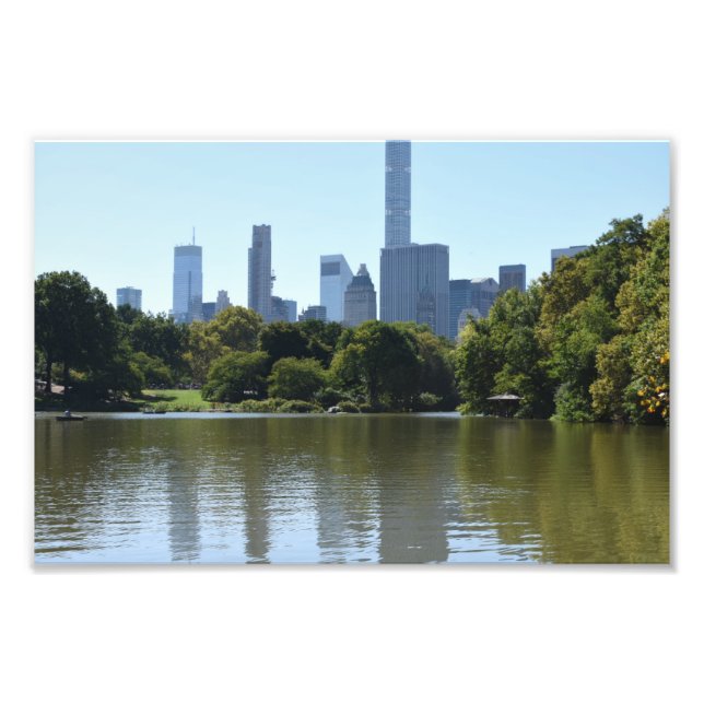Central Park Lake New York City NYC Architecture Photo Print (Front)