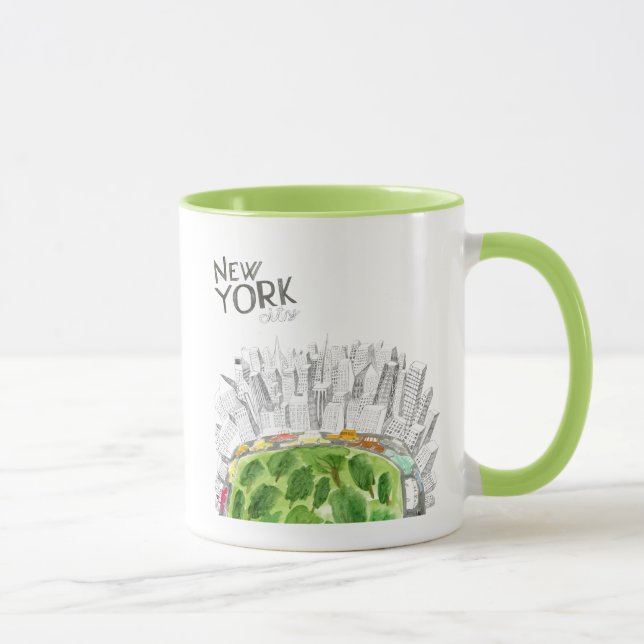 Central Park & New York City Collage Mug (Right)
