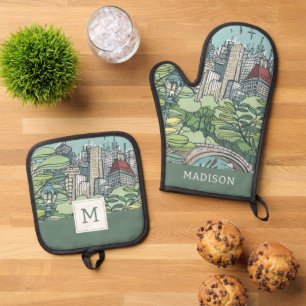 Central Park New York City, NY Oven Mitt & Pot Holder Set