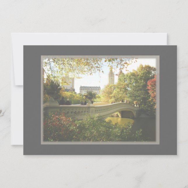 Central Park New York City Wedding Invite (Front)