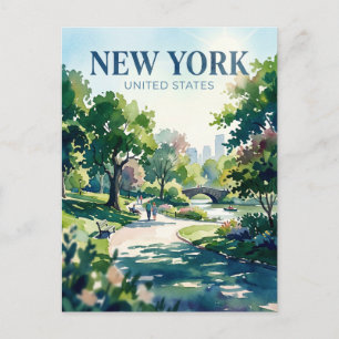 Central Park New York Postcard