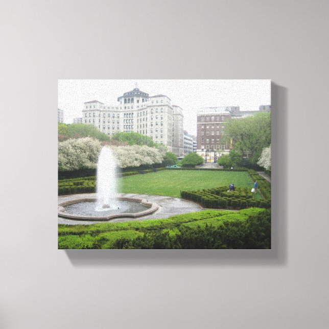 Central Park NYC New York Conservatory Garden Canvas Print (Front)