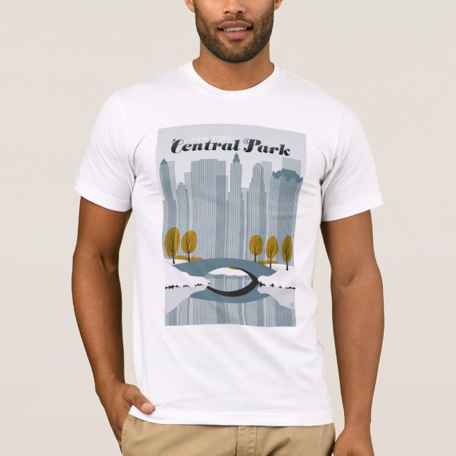 Central Park, NYC - Snow T-Shirt (Front)