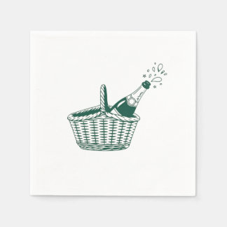 Central Park Picnic Wedding Custom Napkins