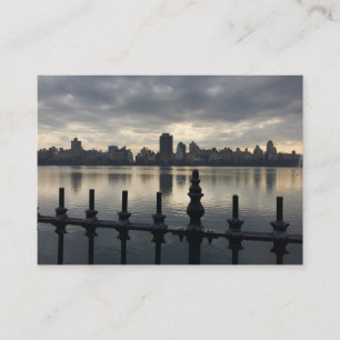 Central Park Reservoir New York City Sunrise NYC Business Card