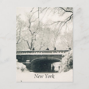 central park snow white postcard