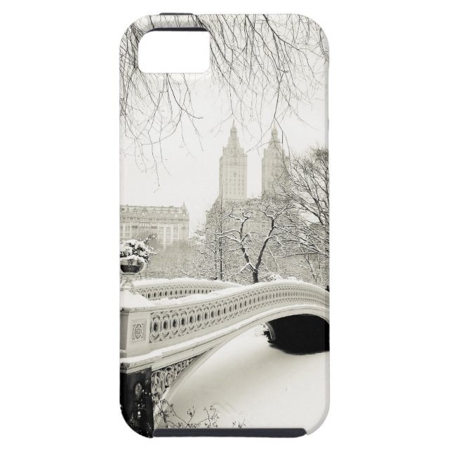 Central Park Winter - Snow on Bow Bridge Case-Mate iPhone Case (Back)