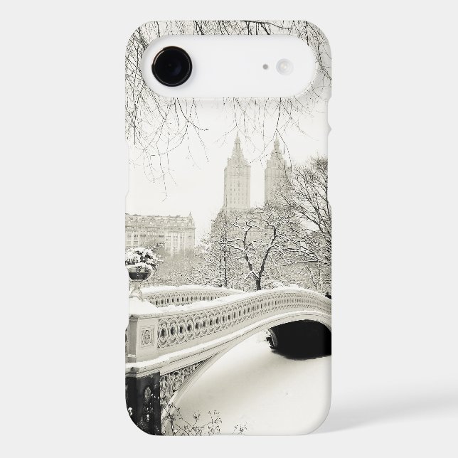 Central Park Winter - Snow on Bow Bridge Case-Mate iPhone Case (Back)