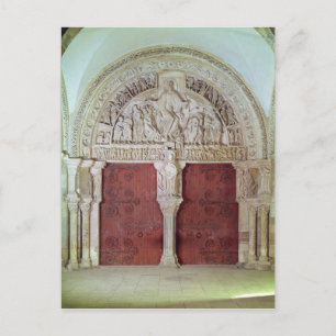 Central Portal Narthex Church Sainte-Madelaine Postcard