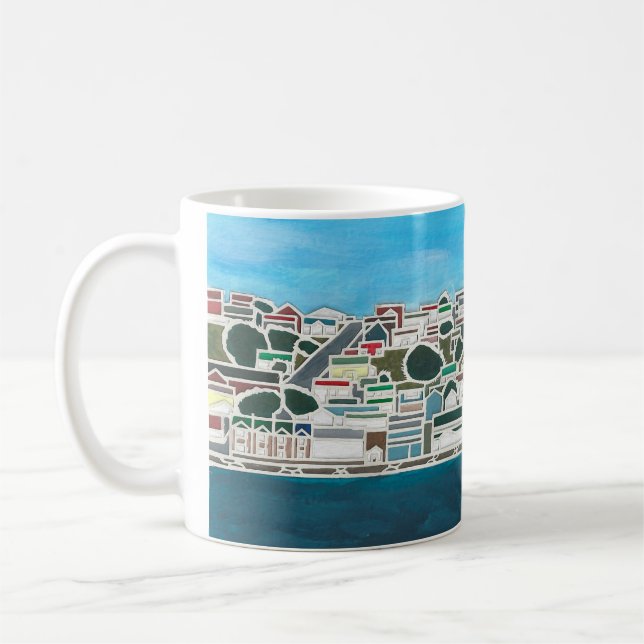 Central Stanley papercut painting mug (Left)