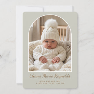 Centre Arch Announcement Card