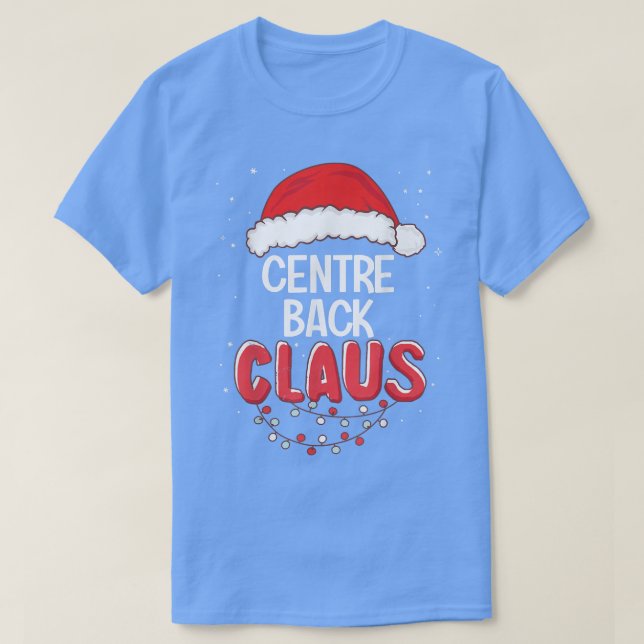 Centre Back Santa Claus Christmas Matching Costume T-Shirt (Design Front)