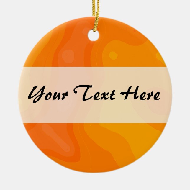 Centre Band 02 Ceramic Tree Decoration (Front)