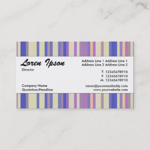 Centre Band 033 - Striped Pattern 08 Business Card