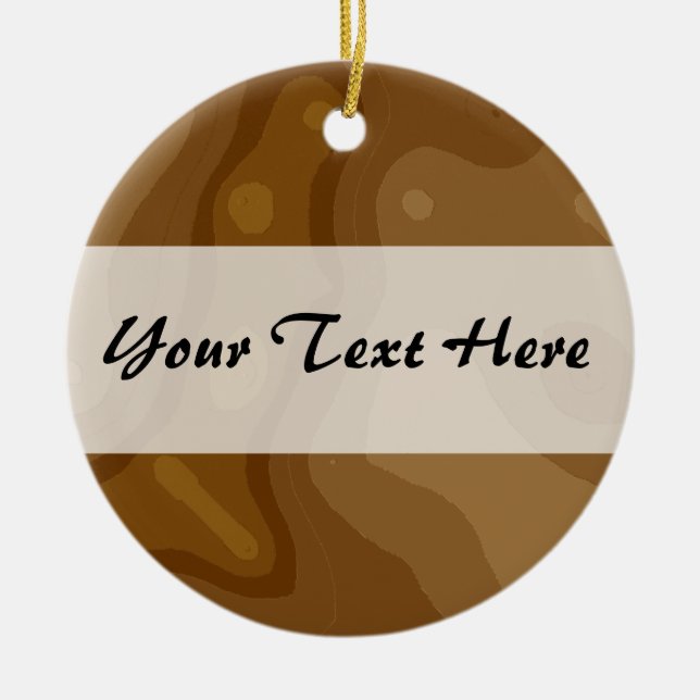 Centre Band 03 Ceramic Tree Decoration (Front)