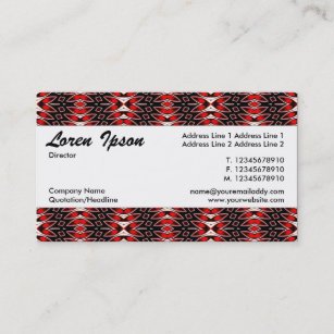 Centre Band 03 - Flame Pattern Business Card
