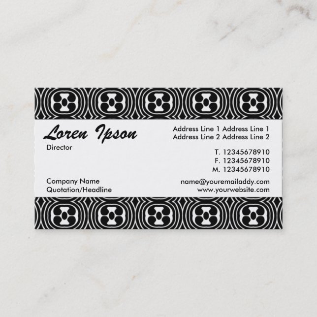 Centre Band 049 Business Card (Front)