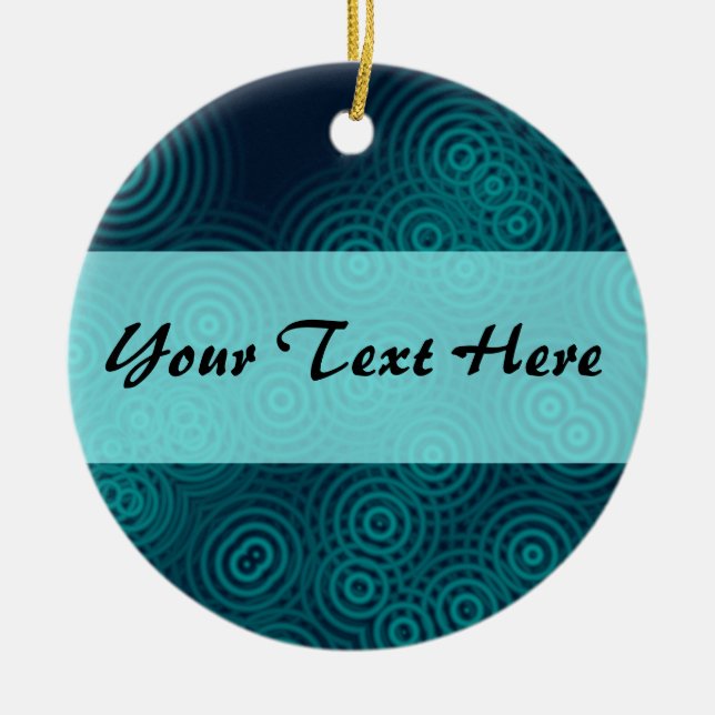 Centre Band 04 Ceramic Tree Decoration (Front)