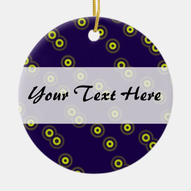 Centre Band 05 Ceramic Tree Decoration (Front)