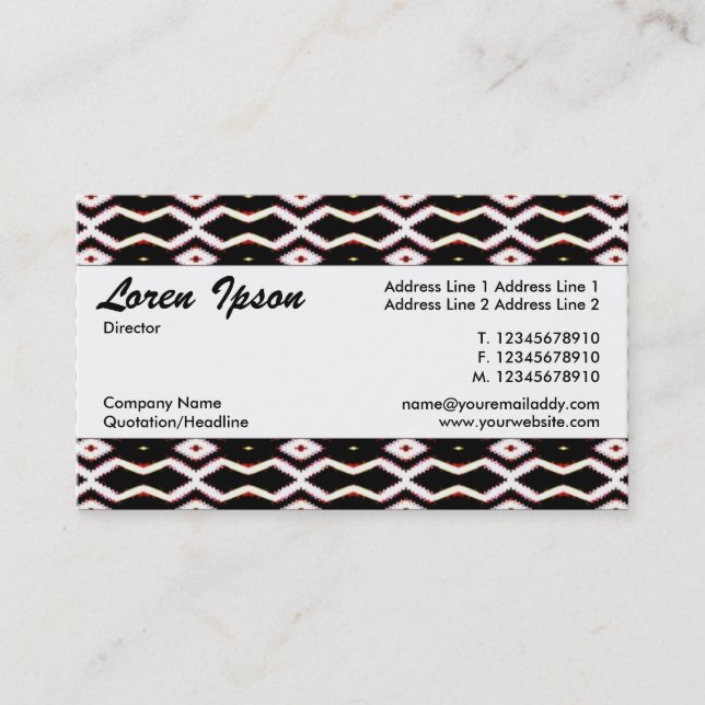 Centre Band 077 Business Card (Front)