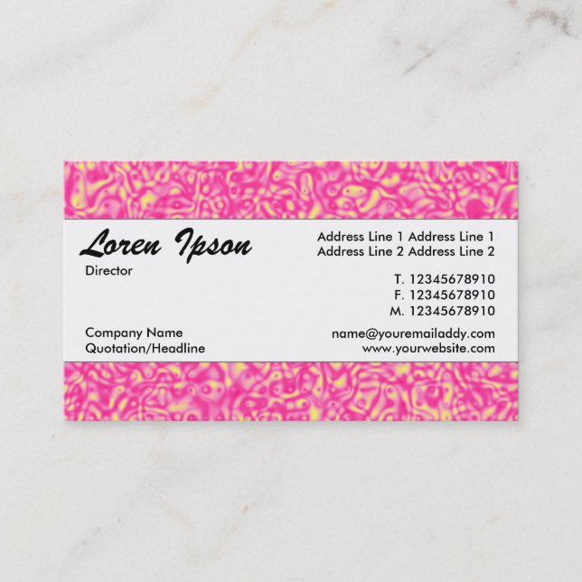 Centre Band 087 Business Card (Front)